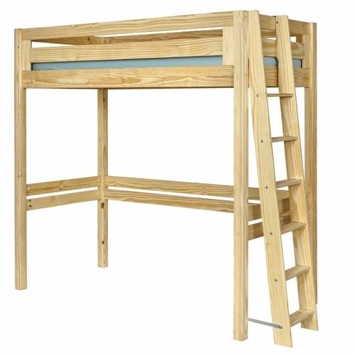 Lit Mezzanine 2 Places Bois Massif 120x190 Cm