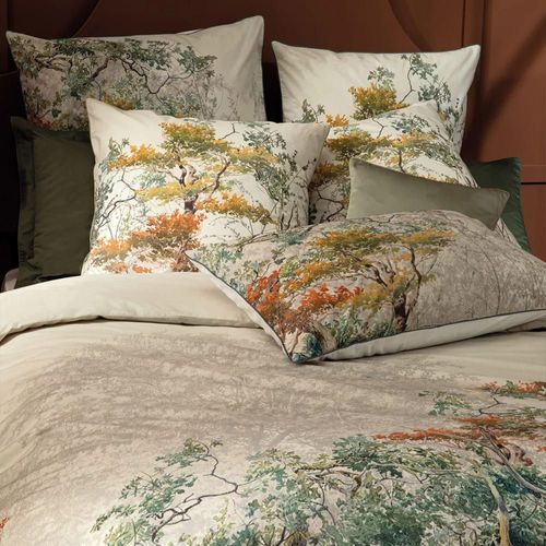 Housse De Couette Lavé Percale De Coton Multicolore 260x240 Cm