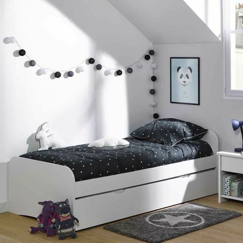 Lit Gigogne Bois Massif 90x190 Cm