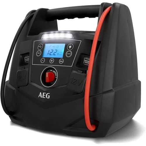 lbgwp60-Station D'Énergie Portable - 12 V - Avec Démarreur Automatique, Compresseur D'Air, Convertisseur De Tension 220 V, Pr De Courant Et 4 Ports Usb, Noir/Rouge