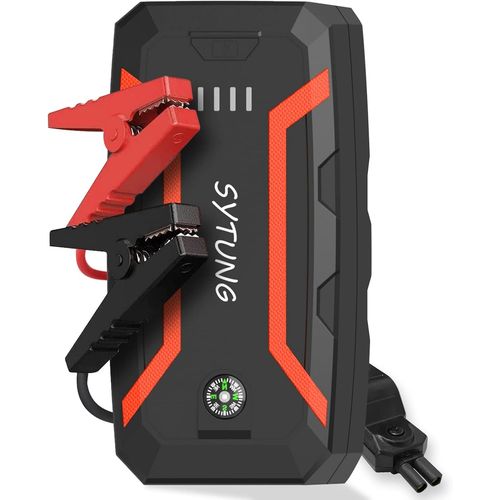 Lbgwp60-Booster Batterie Voiture 1200a, 20000 Mah Chargeur Batterie Voiture (Jusqu'à 7.0l Essence Ou 5.5l Gazole), 12v Jump Starter Avec Clip De Sécurité Intelligent, Lumière Led
