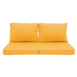 Coussins Pour Salon De Jardin Déhoussable 120x60cm Jaune