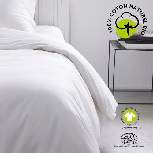 Housse De Couette En Coton Bio 140x200cm