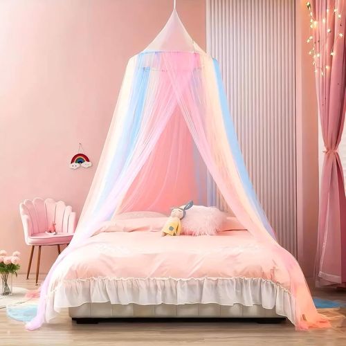 Moustiquaire De Lit Ciel De Lit Fille Moustiquaire Lit Arc-En-Ciel Moustiquaire Ciel De Lit Moustiquaire Pour Lit Double Simple Ciel De Lit Enfant Pour Voyage Et Maison Indoor Outdoor