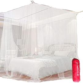 Subzonal-Moustiquaire Carrée Universelle,Moustiquaire De Lit,Facile À Installer Moustiquaire Ciels Pour Lit Simple,Blanc Moustiquaire Polyester Pour Protéger Efficacement Des Moustiques