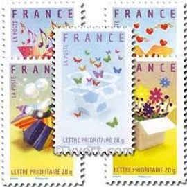 Timbres De Messages "Invitations" Série Complète Provenant Du Feuillet Année 2007 Timbres Gommés 4082a 4083a 4084a 4085a 4086a Yvert Et Tellier Luxe (Rare)