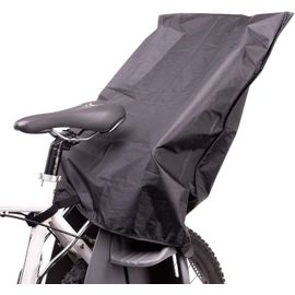 Zamboo Protection Pluie Porte Bebe Velo - Housse Imperméable Universelle Pour Siege Velo Enfant Arrière (Compatible Römer, Hamax, Thule Etc.), Noir
