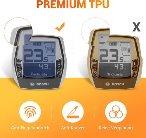 2pcs Protection D'écran - Adaptée À La Housse De Protection Bosch Intuvia - Accessoires Pour Écran E-Bike, Protection D'écran Ebike Contre Les Rayures Et L'eau Avec Sac De Protection