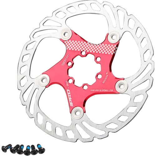 Disque De Frein À Disque De Vélo 160mm 180mm 203mm Disque Flottant 6 Trous,Rotor,Disque De Frein De Vtt (Rouge 160mm)