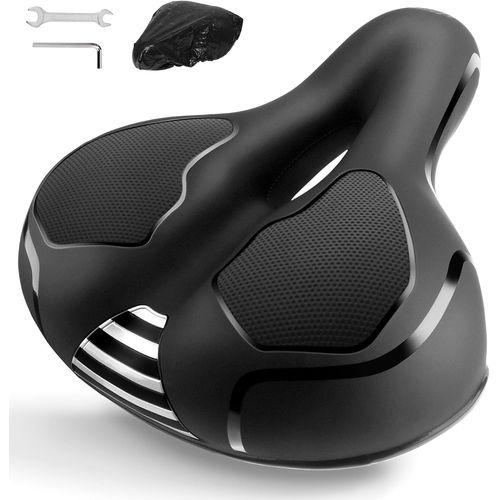 Asfasfq-Selle Velo Confortable, Selle Vtt Gel Selle De Vélo Avec Fonction D'amortisseur, Accessoire Velo Pour Homme Femme Vtt Vélos/Velo Electrique/Vélo De Route