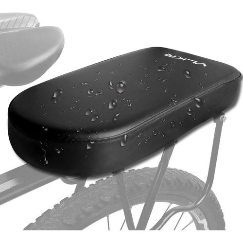 Asfasfq-Porte Bagage Vélo Arrière,Coussin Siège Arrière Vélo, Siege Velo Enfant, Coussin Velo Cargo, Siege Velo Enfant Arriere Rembourrage Doux Et Épais Pour Enfants Ou Adultes, Noir