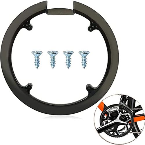 Protection Pedalier Vélo En Plastique,Protection De Chaîne De Vélo Plastique,Vtt Vélo Chaîne Roue De La Garde,Pour La Plupart Des 42t-44t Vélos,Vtt,Vélos De Route,Etc (Avec Vis)