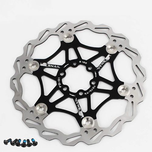 Vélo Disque De Frein Disque De Frein,180mm Vélo Disque De Frein Vélo De Montagne Flottant Disque De Frein Center Lock Vélo Accessoires (Noir 180mm)