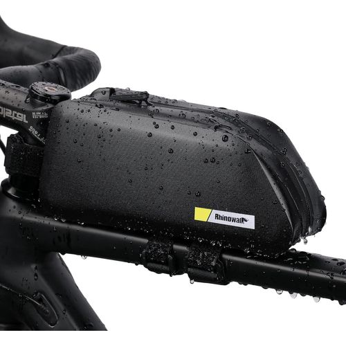 Sept-Sacoche De Cadre De Vélo Étanche 1,5 L - Sacoche Avant Pour Tube Supérieur - Accessoire De Vélo (Black-2)