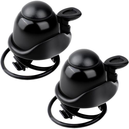 Lot De 2 Accessoires Vélo Sonnettes Pour Guidon De Vélo De Montagne-Anneaux De Vélo Réglables En Aluminium-Son Fort-Klaxon De Vélo-Mini Sonnette De Vélo Pour Adultes