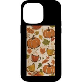 Kalanka-Coque Pour Iphone 14 Pro Max Plaid Citrouille Spice Latte Automne Esthétique Design Automne