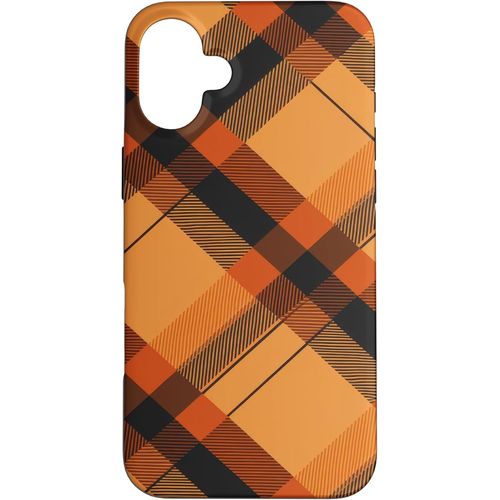 Kalanka-Plaid D'automne Halloween Orange Thanksgiving Automne Coque Pour Iphone 16 Plus