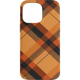 Kalanka-Plaid D'automne Halloween Orange Thanksgiving Automne Coque Pour Iphone 14 Pro Max