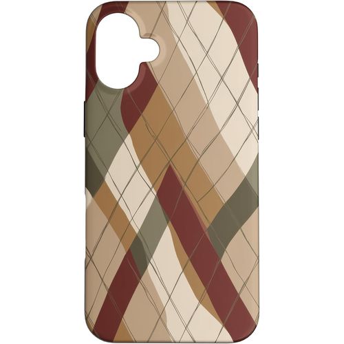 Kalanka-Orange Plaid Halloween Automne Automne Citrouilles Coque Pour Iphone 16 Plus