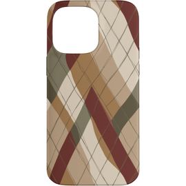 Kalanka-Orange Plaid Halloween Automne Automne Citrouilles Coque Pour Iphone 14 Pro Max