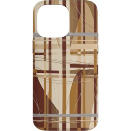 Kalanka-Orange Plaid Halloween Automne Automne Citrouilles Coque Pour Iphone 14 Pro Max