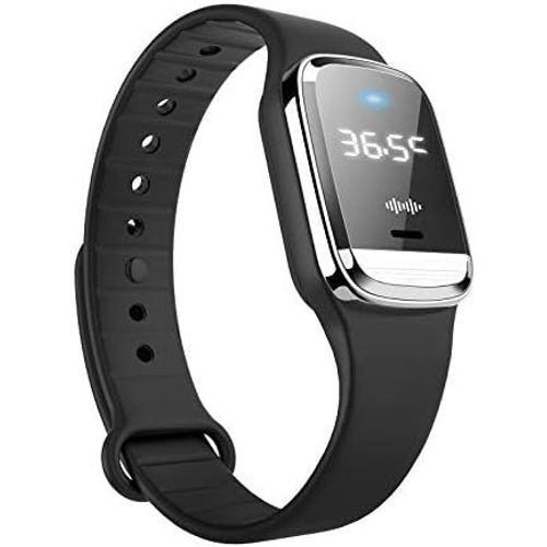 Bracelets Anti-Moustiques, Affichage De La Température Corporelle Et Montre Anti-Moustiques Ultrasonique Rechargeable Par Usb, Étanche, Pour Adultes Et Enfants, Intérieur Et Extérieur (Noir) 