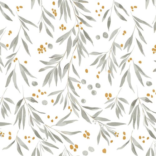 Kalanka-Papier Peint Autocollant, Fleuri, Feuilles, 44cmx300cm, Auto-Adhésif, Imperméable, Décoratif, Pour Meuble Decoratif Salon Salle De Bain Chambre Armoire Porte Murale