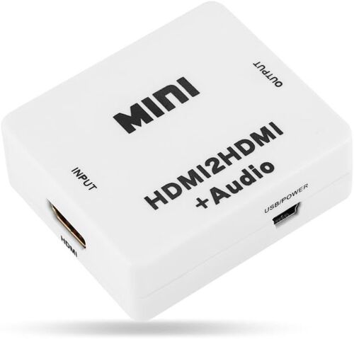 1080P Adaptateur Hdmi Vers Hdmi Mini Hdmi2Hdmi Convertisseur Audio Hdmi Décodeur Extracteur Répartiteur Avec 3,5 Mm Sortie Prise En Charge Vidéo Hd Dvd Ps3 Xbox Hdtv[GBP6271251]