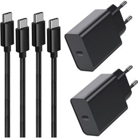 2Pack 45W Chargeur Usb C Rapide,Chargeur Et Câble Pour Samsung Galaxy S25 Ultra/S24 Plus/S25/S24 Ultra/S22+/S23/S21 S20 Fe,No[J102]