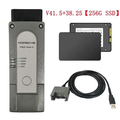 Gris Le Logiciel Piwis 3 Pt3g Tester Iii V43.3+38.25 Ssd Est Compatible Avec Le Diagnostic Porsche.