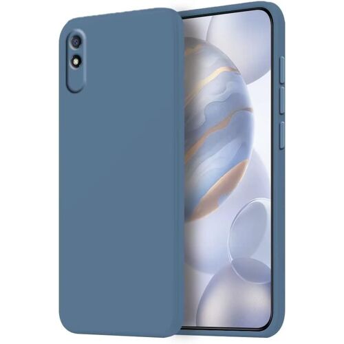 KAL-Coque Pour Redmi 9A / Redmi 9At Protection Étui, (6.53"" Inches) Liquide Tpu Silicone Case Anti Rayures Ultra Mince Souple Cover En Silicone Gris Lavande