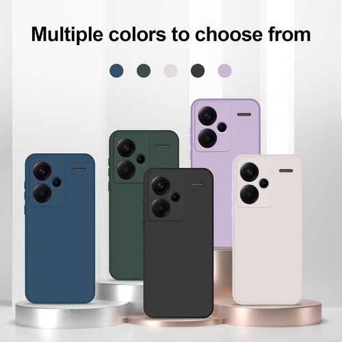 Coque Pour Xiaomi Redmi Note 13 Pro Plus 5g Case En Silicone, Etui De Protection Antichoc Etui Housse Silicone Ultra-Mince Avec Couche Intérieure En Fibre Et Protection Pour Caméra, Blanc