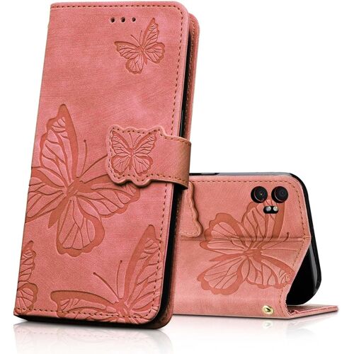 KAL-Coque Pour Samsung Galaxy Xcover7 Pro, Housse En Cuir Pu Etui À Rabat,Magnétique Pochette Portefeuille Étui De Protection Pour Samsung Galaxy Xcover7 Pro, Rosa