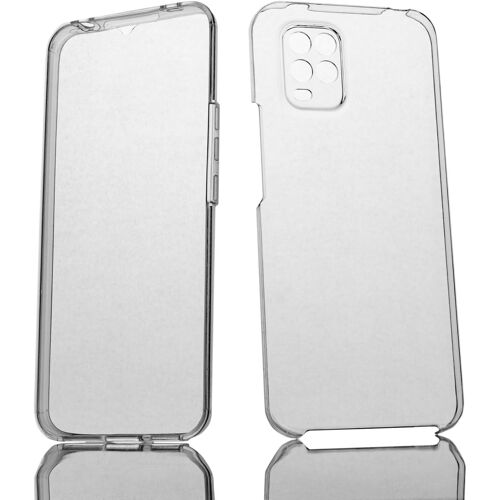 KAL-Coque Pour Xiaomi Mi 10 Lite 5G Silicone Transparent Housse Antichoc Double Face 360 Degrés Etui Arrière Et Avant - Protection Complète De Votre Téléphone Portable