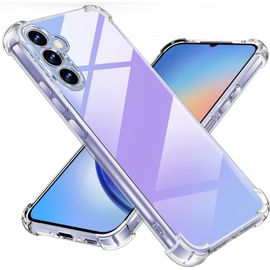 CAUC-Coque pour Samsung Galaxy A34 5G, [Coussin d'air Intégré] Anti-Jaunissement Souple TPU Bumper Coque Protection pour Samsung a34 5g, Transparente