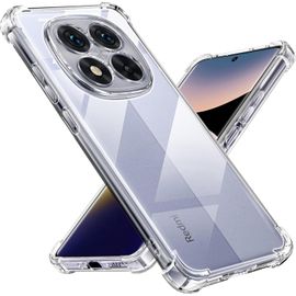 Kal-Coque Pour Xiaomi Redmi Note 14 Pro 5g (Not For 4g), [Coussin D'air Intégré] Anti-Jaunissement Souple Tpu Bumper Coque Protection Pour Redmi Note 14 Pro 5g, Transparente