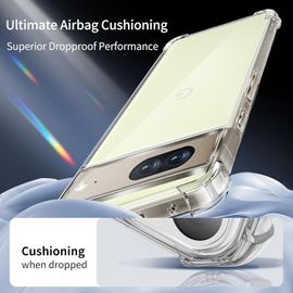 Tianyi-Coque Pour Google Pixel 7, [Coussin D'air Intégré] Anti-Jaunissement Souple Tpu Bumper Coque Protection Pour Pixel 7, Transparente