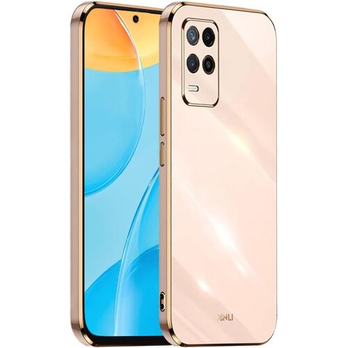 KAL-Coque Pour Xiaomi Mi 10 Lite (6.57"" Inches), Étui En Tpu Souple En Silicone, Design De Cadre De Galvanoplastie - Rose