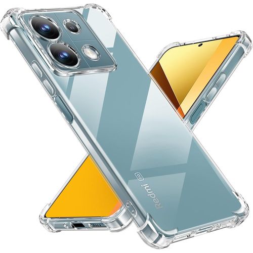 CAUC-Coque pour Xiaomi Redmi Note 13 5G, [Coussin d'air Intégré] Anti-Jaunissement Souple TPU Bumper Coque Protection pour redmi Note 13 5g, Transparente