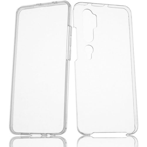 Kal-Coque Pour Xiaomi Mi Note 10 / Mi Note 10 Pro Silicone Transparent Housse Antichoc Double Face 360 Degrés Etui Arrière Et Avant - Protection Complète De Votre Téléphone Portable