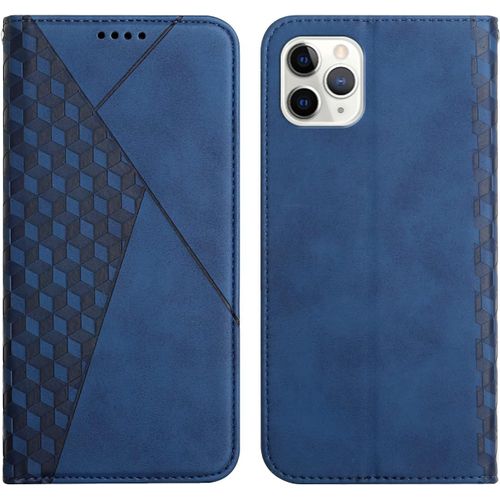 Aer-Coque Pour Iphone 11 Pro Max (6,5 Pouces), Premium Flip Housse Étui Protection Rabat Clapet Portefeuille Phone Cover Magnétique [Porte Cartes] Antichoc Béquille Cover (Bleu)