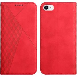 KALANKA-Coque pour iPhone 6S / iPhone 6 (4,7 Pouces), Premium Flip Housse Étui Protection Rabat Clapet Portefeuille Phone Cover Magnétique [Porte Cartes] Antichoc Béquille Cover (Rouge)