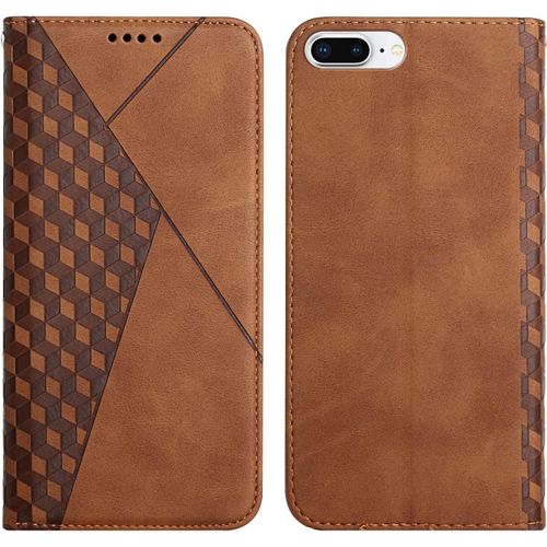Kal-Coque Pour Iphone 6s Plus/Iphone 6 Plus (5,5 Pouces), Premium Flip Housse Étui Protection Rabat Clapet Portefeuille Phone Cover Magnétique [Porte Cartes] Antichoc Béquille Cover (Marron)