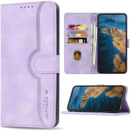 KAL-Coque Pour Huawei Y6 2019 / Honor 8A, Antichoc Etui En Cuir Pu Avec Fentes Pour Cartes, Magnétique Housse Pour Huawei Y6 2019 / Honor 8A, Violet