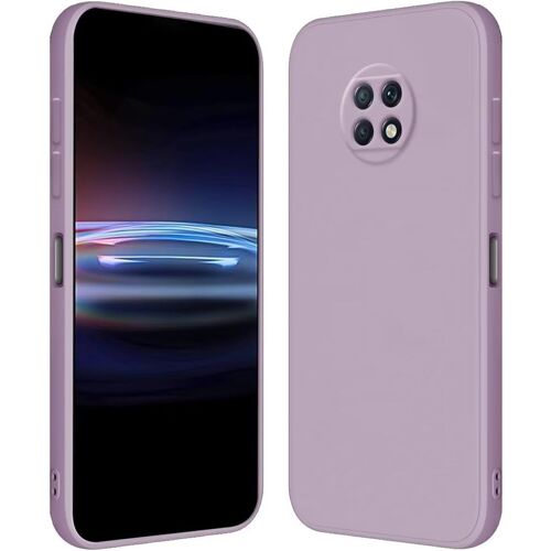 KAL-Coque Pour Redmi Note 9T 5G (6.53" Inches) Étui En Silicone Tpu Souple - Herbe Violette