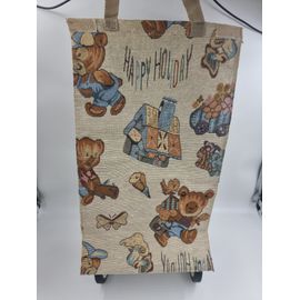 Caddie à roulette beige