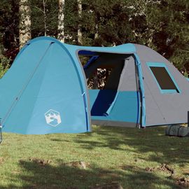 Vidaxl Tente Familiale À Dôme 6 Personnes Bleu Imperméable