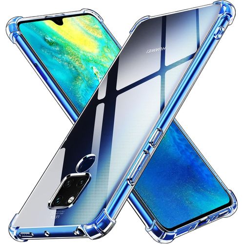 Kal-Coque Pour Huawei Mate 20 X/Huawei Mate 20 X 5g, Ultra Transparent Étui De Protection En Silicone Antichoc Avec Coins Renforcés, Clair Mince Souple Tpu Bumper Housse