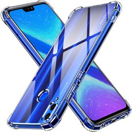 Coque Pour Honor 8x, Ultra Transparent Étui De Protection En Silicone Antichoc Avec Coins Renforcés, Clair Mince Souple Tpu Bumper Housse[Wke04463]