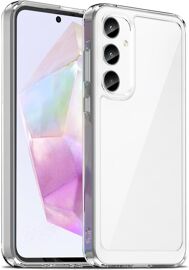 LORANKA-Coque pour Samsung Galaxy A35 5G, Housse de Protection Antichoc, Anti-Jaunissemente, Anti-Rayures, Case Arrière Rigide en PC, Étui TPU Ultra-Mince, Transparente